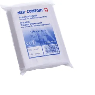 Med Comfort Holzmundspatel, 100 Stück | Packung (100 Stück)