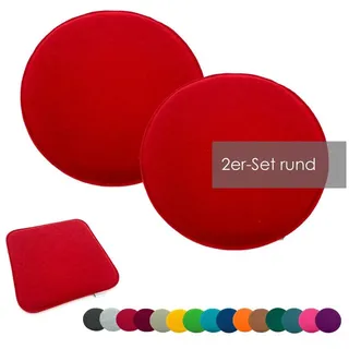 heimtexland Sitzkissen 35 x 35 cm rot 2 St.