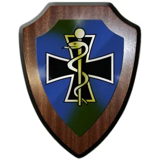 Wappenschild Kdo SanDstBw Abzeichen Bundeswehr Dekoration Kommando #31477