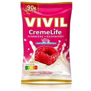 vivil® Creme Life Himbeere Bonbons 23 St./ 90,0 g, 1 Pack