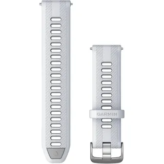 Garmin Forerunner 22 mm silikonarmband whitestone white powder grey silver