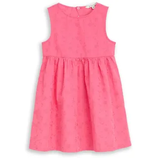Tom Tailor Mädchen Mini-Kleid mit Stickerei, rosa, Uni, Gr. 104/110