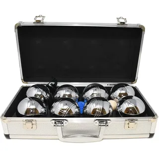 Big Game Hunters Premium 8 Kugel Boules/Petanque Set für 4 Spieler mit Rostchutz in Einer Hochwertigen Metallbox