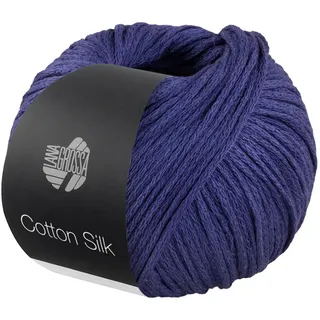 LANA GROSSA Cotton Silk | Edles Effektgarn aus Maulbeerseide gefüllt mit Baumwolle | Handstrickgarn aus 70% Baumwolle & 30% Seide | 50g Wolle zum Stricken & Häkeln | 140m Garn FB 20