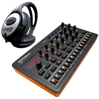 Roland Audio Roland Aira T-8 Beat Machine mit Kopfhörer Digitales Aufnahmegerät orange