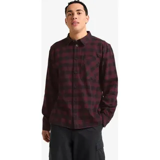 Jack Wolfskin Langarmhemd kariert Amaranth XL