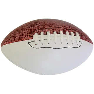 Wilitto Autogramm-Fußball-Rohling, offizielle Größe mit 2 braunen und 2 weißen Feldern, Größe 9, Fußball-Signatur, American Football, individuelle Fußball-Trophäe für die Abschlussunterzeichnun Rug