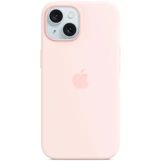 Apple iPhone 15 Silikon Case mit MagSafe hellrosa