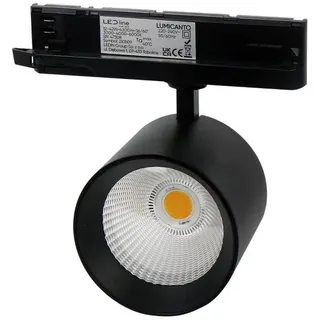 LED line Lumicanto Schienenlicht 12-42w Einstellbar Ip20 Schutzart CCT Einstellbare Farben 3000-6000k 3 Phasen, Schwarz