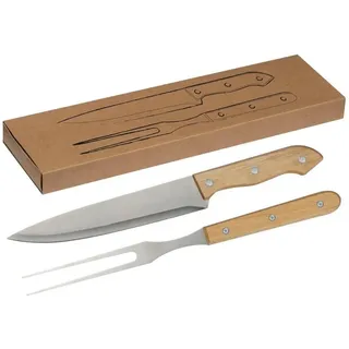 Macma Messer-Set Fleischgabel Set / bestehend aus Gabel und Messer / aus Edelstahl