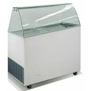 Speiseeisvitrine Eistheke Eisvitrine Eistruhe Speiseeisverkauf sechs Stück 5 Ltr