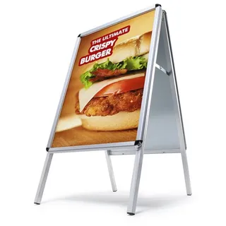 Showdown Displays Kundenstopper A1 63,9 x 74,4 x 112,0 cm 1 St. Silber