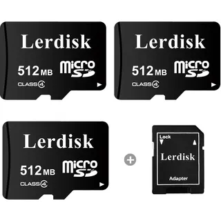 Fabrikgroßhandels-Micro-SD-Karte 512MB (0,5GB) 3er-Packung in Großpackung, geringe Kapazität, nur für MP3/alte Telefone/kleine Dateien – Nicht für Kameras/Dashcams