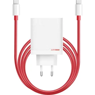 OnePlus SuperVOOC USB-C + USB-A Schnellladegerät 120W Weiß