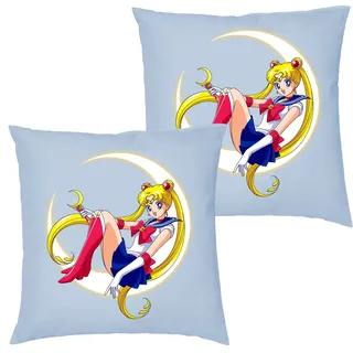 Blondie & Brownie Dekokissen Fun Comic Sailor Moon Anime Manga blau