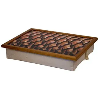 Andrews Knietablett mit Kissen Waldstrukturen Zapfen