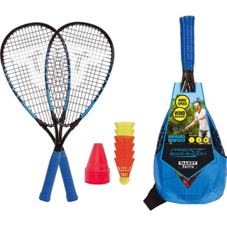 Talbot Torro Speedbadminton Set Speed 6600 im Slingbag black/blue,