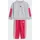 Baby Kids Jogginganzug Light Grey heather/power Pink 86