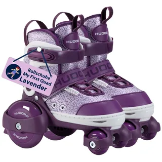 Hudora 22061 - Rollschuh My First Quad, lavender, Gr. 26-29