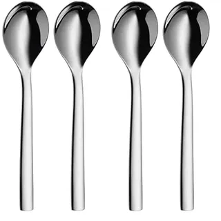 WMF Nuova Müslilöffel Set 2-teilig, Joghurtlöffel, Cromargan Edelstahl poliert spülmaschinengeeignet, 20 x 4 x 2 cm (Packung mit 2)