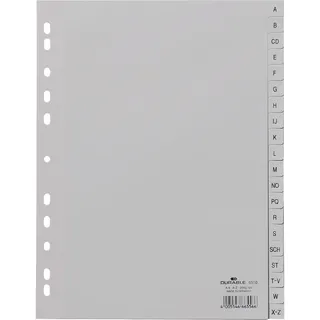Durable Register A4 A-Z Grau 20 St.