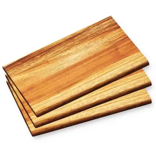 KESPER - 3er Pack - Frühstücksbrett Frühstücksbrettchen Essbrett - Akazie - Holz