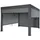mit Seitenwand Anthrazit 10 cm Alu-Gestell 3 x 3 m