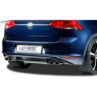 RDX Heckschürzenansatz 'Diffuser' passgenau | kompatibel mit Volkswagen Golf VII HB 3/5-türer 2012- 'R-Look' exkl. GTi/GTD (PUR)