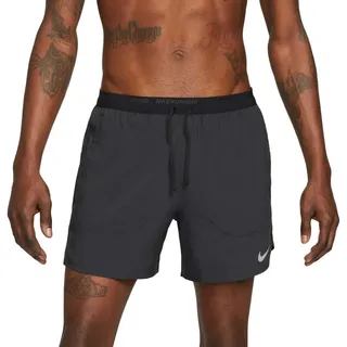 Nike Dri-FIT Stride 5" Brief-Lined Laufshorts Herren black/black/reflective silv XL