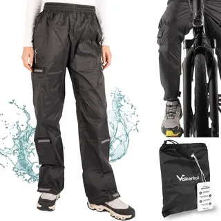 Valkental Regenhose Unisex Schwarz XL