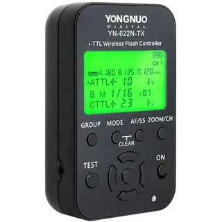 Yongnuo YN-622N-TX i-TTL kabellose Funkauslöser für Nikon D70, D70S, D80, D90, D200, D300S, D600, D700, D800, D3000, D3100, D3200, D5000, D5100, D5200, D5300, D7000, D7100Kameras