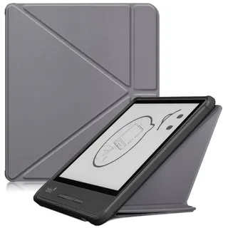 Hülle für Tolino Epos 2 8 Zoll Cover Schutzhülle mit Auto Sleep/Wake und Magnetverschluss Kompatibel mit Tolino Epos2 8 Zoll (Grau)