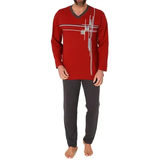 normann Schlafanzug Pyjama Rot 50