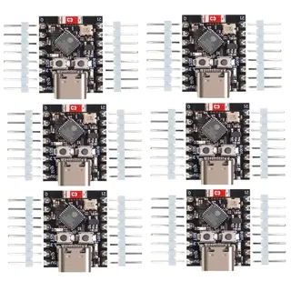 DUBEUYEW ESP32 ESP32-C3 Entwicklungsboard Mini ESP32 C3 Unterstützt WiFi Bluetooth Kompatibel mit Arduino (6PCS)