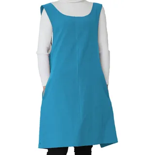 BBYBBS Schürze aus weicher Baumwolle und Leinen, einfarbig, mit Halfter und Kreuzverband im japanischen Stil, X-Form, für Küche, Kochen, als Geschenk für Frauen, Koch, Hauseinweihung Free himmelblau - Einheitsgröße (31" L, 18~25" W)