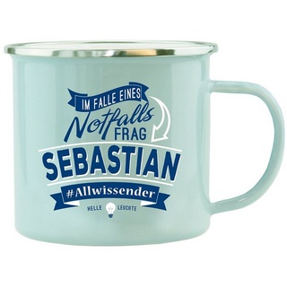 Hti-Living Echter Kerl Emaille Becher Sebastian