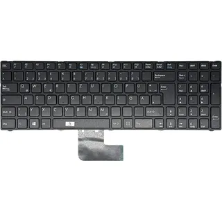 DEUTSCHE - Schwarz Tastatur Keyboard kompatibel für Medion Akoya MD99855, MD99856 - Schwarz