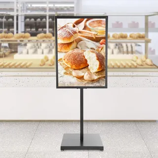 Kundenstopper A1 Infoständer Schilderständer Bodenständer Schilderhalter Plakatständer 90cm*65cm Werbetafel Werbeträger Gehwegaufsteller Tafel aus Eisen für Supermärkten, Einkaufszentren, Restaurant