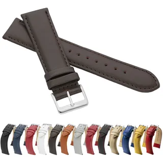 MARCHEL Glattleder LLB Lederarmband Echtleder Uhrenarmband Rindsleder Feines Leder