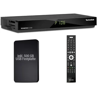 TechniSat TECHNISTAR K4 ISIO Quattro Tuner Kabelreceiver + 500GB USB Festplatte