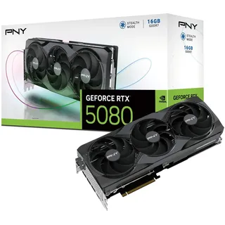 PNY GeForce RTX 5080 Triple Fan 16 GB GDDR7 VCG508016TFXPB1