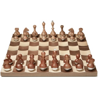 Umbra Brettspiel, Walnuss, Holz, Metall, Walnuss, Ahorn, 38x11x38 cm, Spielzeug, Kinderspielzeug, Kinderspiele