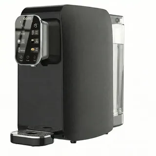 AORA Wasserspender Umkehrosmoseanlage – Osmoseanlage Trinkwasser, Osmosewasser Wasserfilter Auftisch, Mobile Anlage ohne Festwasseranschluss, 5-Stufen Filterung, 6 Temperaturen - 100°C | Black Edition