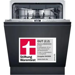 Siemens iQ300 SN63EX22CE Einbau-Geschirrspüler (vollintegrierbar, 598 mm breit)