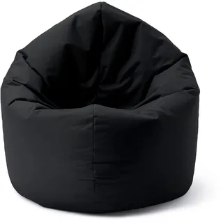 Lumaland Sitzsack Drops: runder Sitzsack (300 L) mit 2-in-1-Funktion für bequemes Sitzen & Liegen | Der Doppelagent für Relax-Momente in- & Outdoor I Mit anpassungsfähiger EPS-Füllung | Ø 120 x 75 cm