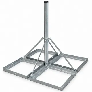 PremiumX Flachdachständer DELUXE 4x 50x50cm 1,2m Mast 60mm Balkonständer