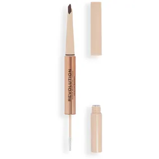 Revolution Beauty Revolution, Fluffy Brow Filter Duo, Brow Pencil & Eyebrow Gel, Available in 5 Shades, Medium Brown, 1pc