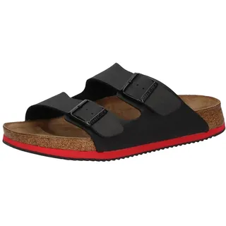 Birkenstock Arizona Birko-Flor schwarz/rot 37