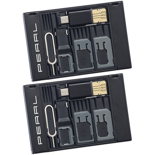 2er-Set SIM-Karten-Organizer mit microSD-Card-Reader für USB OTG