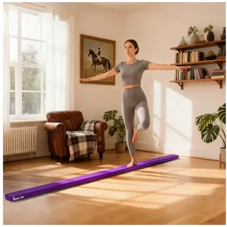 Homcom Schwebebalken Turnbalken Indoor Outdoor bis 120 kg Violett